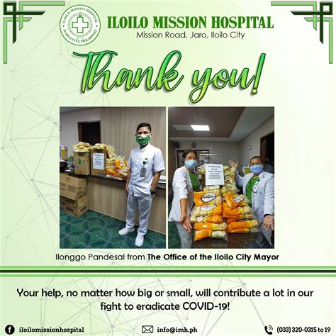 Our heartfelt gratitude to THE... - Iloilo Mission Hospital