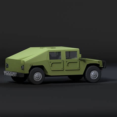 Humvee 3D model - CAD Files, DWG files, Plans and Details