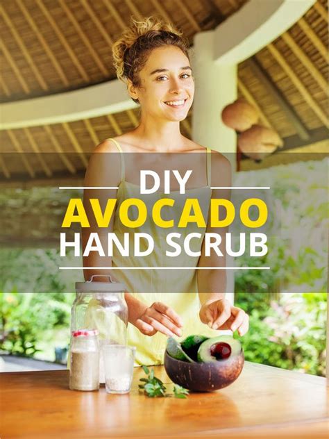 DIY Avocado Hand Scrub