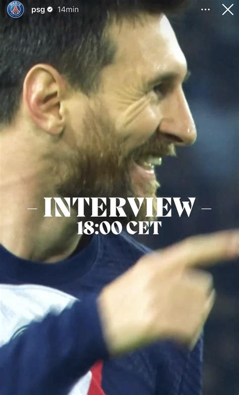 Official: Exclusive Interview with Lionel Messi | March 6th | 6:00 PM CET : r/psg