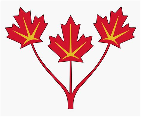 Three Maple Leaves Of Canada - Three Maple Leaf Flag, HD Png Download ...