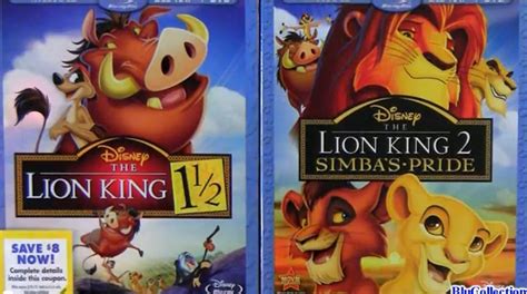 The Lion King 1 1/2 and 2 Simba's Pride blu ray Unboxing Review