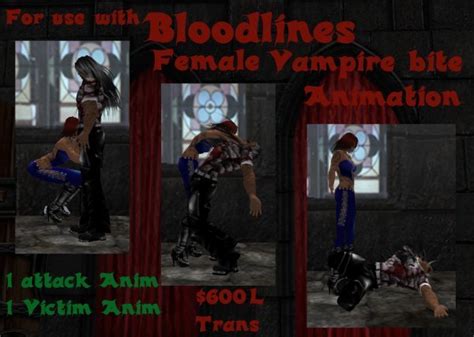 Second Life Marketplace - Bloodlines Female vampire bite V3 boxed