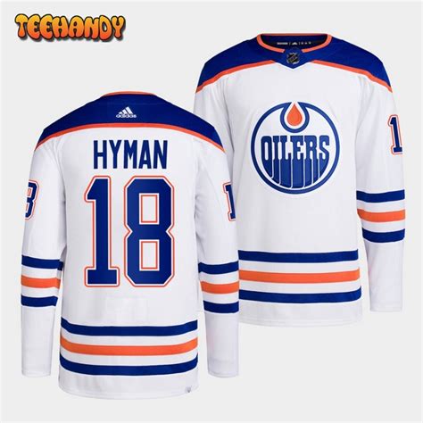 Edmonton Oilers Zach Hyman 2022-23 Away White Jersey