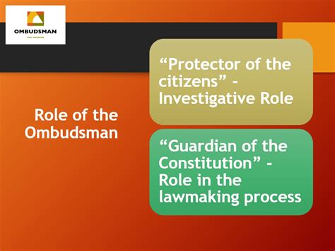 The role of the Ombudsman - Ombudsman Sint Maarten