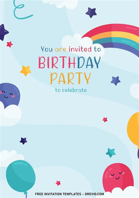 Pin on Free Printable Birthday Invitation