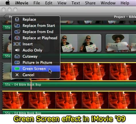 Moving at the Speed of Creativity | Green Screen Effects in iMovie 09