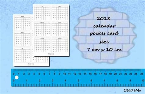 printable wallet size calendar free printable calendar 1 – Calendar ...