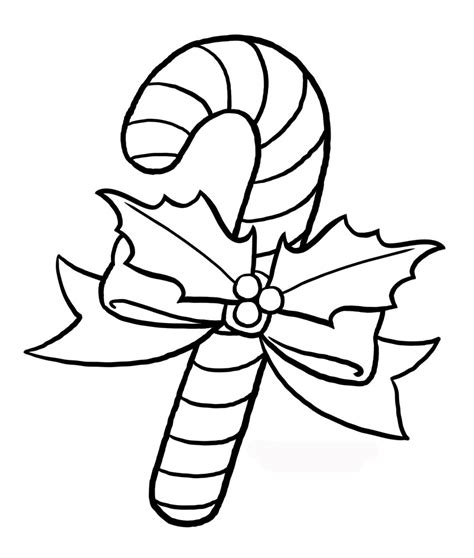 Free Printable Candy Cane Coloring Pages For Kids