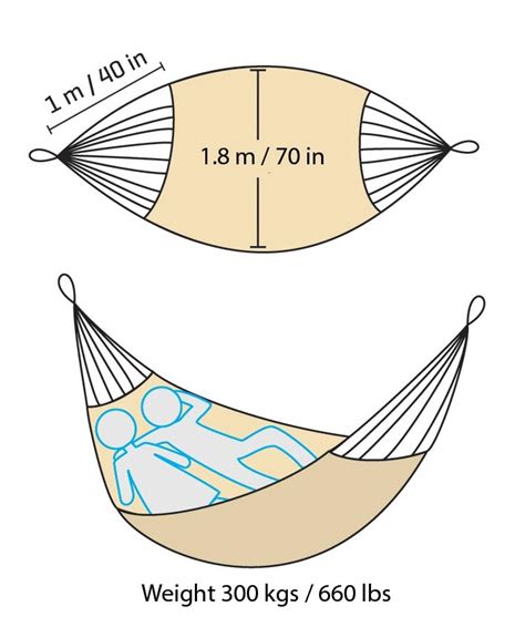 Marine L hammock - Mayan weaving technique in a thick yarn