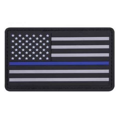 PVC Thin Blue Line Flag Patch