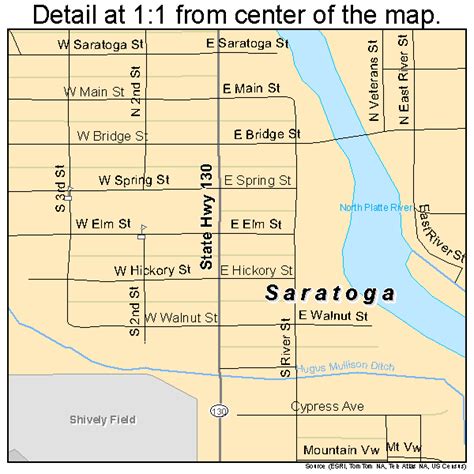 Saratoga Wyoming Street Map 5668685