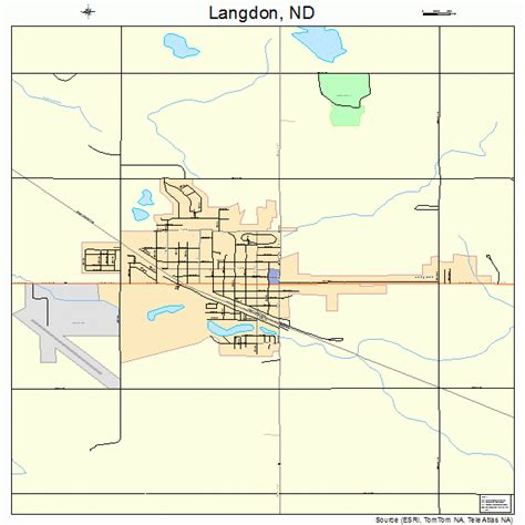 Langdon North Dakota Street Map 3844780