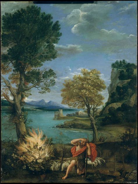 Moses And The Burning Bush Painting at PaintingValley.com | Explore collection of Moses And The ...