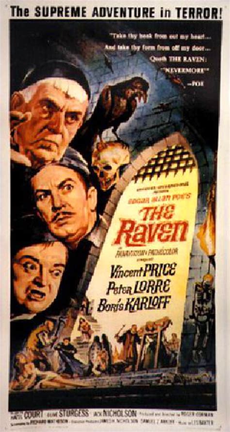 The Raven Original 1963 U.S. Three Sheet Movie Poster - Posteritati Movie Poster Gallery