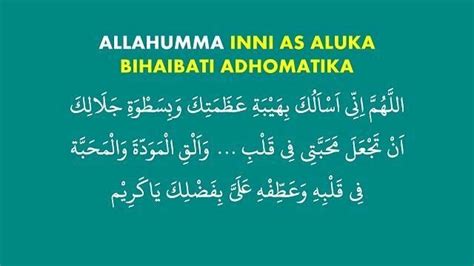 Understanding the Meaning of Allahumma inni as aluka and the Efficacious Time to Pray - Sinaumedia