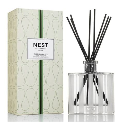 Nest Aromatherapy Reed Diffusers Glass Jar Tarragon and Ivy Fragrance ...