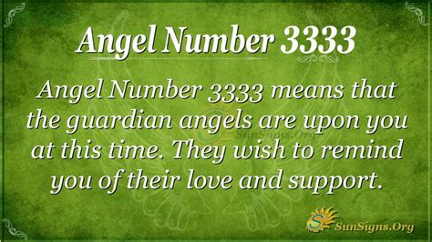 Angel Number 3333 Meaning - The Astonishing Truth! - SunSigns.Org