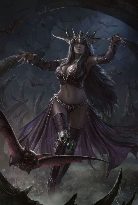 Queen of Dark, Chin likhui on ArtStation at https://www.artstation.com/artwork/q6WJL Dark ...