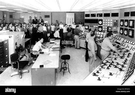 Control room of the Shippingport Nuclear (Atomic) Power Plant, Shippingport, PA, ca. 1957 Stock ...