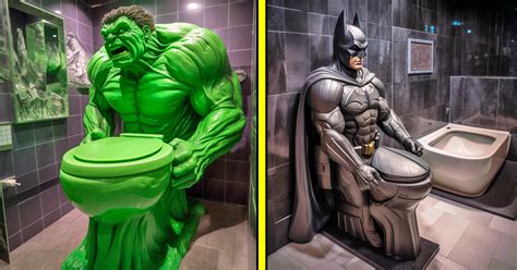 These Superhero Toilets Are a Must For Man-Caves and Home Theater Bathrooms! – Inspiring Designs