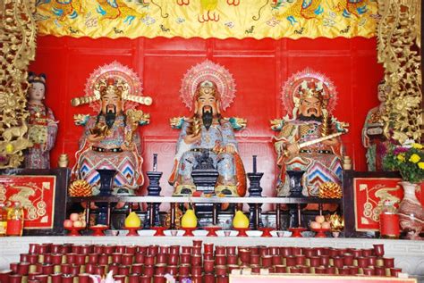 The three Taoism Gods stock image. Image of guangdong - 5289063