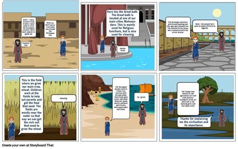 COMIC STRIP ON HARAPPAN CIVILIZATION Storyboard