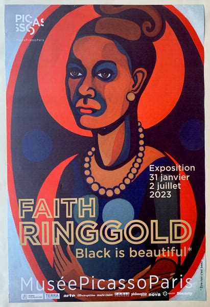 Faith Ringgold, Black is Beautiful Poster – Poster Museum