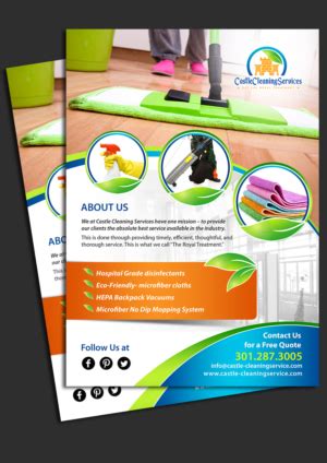 Castle Cleaning Commercial Flyer | 25 Flyer Designs for a business in United States