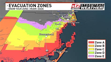 Miami Dade Evacuation Zone Map