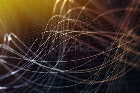 Digital lines background stock illustration. Illustration of futuristic ...