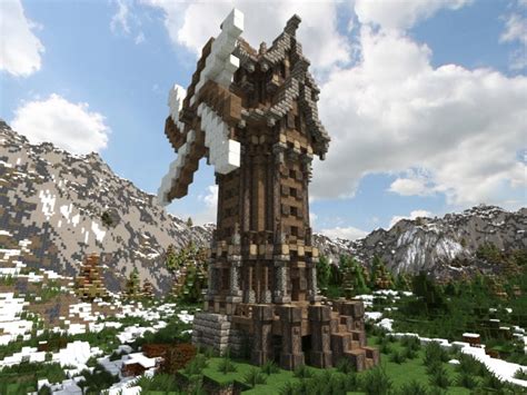 Nordic - Medieval Windmill Minecraft Project