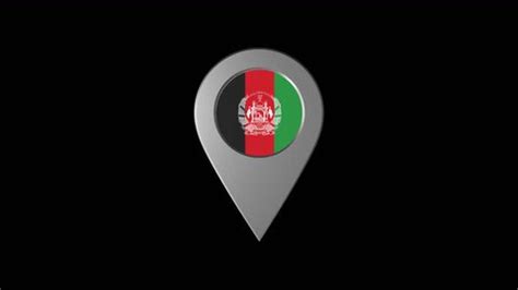 3d Animation Map Navigation Pointer Afghanistan Stock Footage Video ...