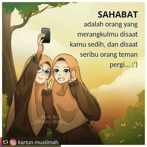 Gambar Kartun Persahabatan 2 Orang Perempuan - Adzka