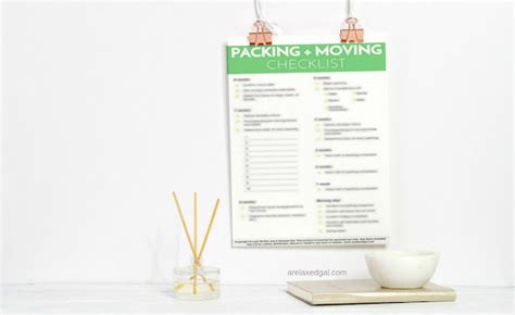 Tips for Making Packing and Moving Easier + A Free Checklist - A Relaxed Gal