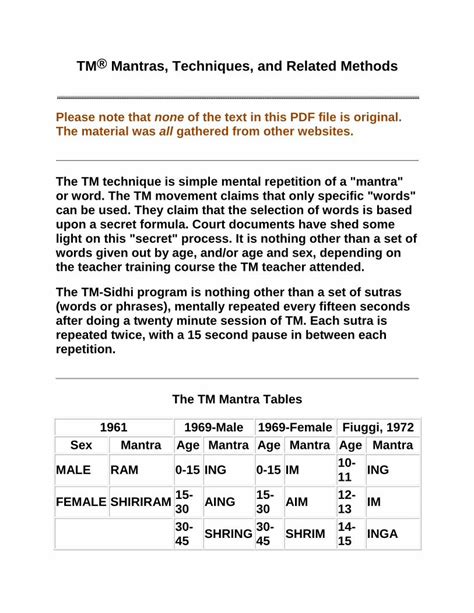 (PDF) TM® Mantras, Techniques, and Related Methods - DOKUMEN.TIPS