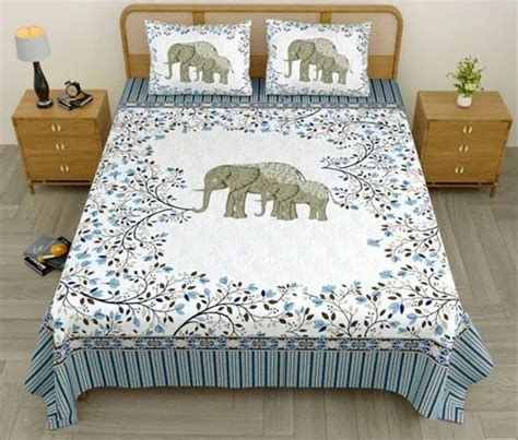 Multicolor Cotton Animal Print Double Bed Sheet, For Home, Size: 108x108 Inch at Rs 750/set in ...