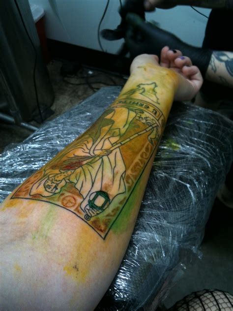 Allison Eckfeldt: My Hermit Tarot Card tattoo on my left arm ...