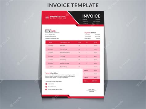 Premium Vector | Invoice Template Or Bill Payment Or Order Form Design ...