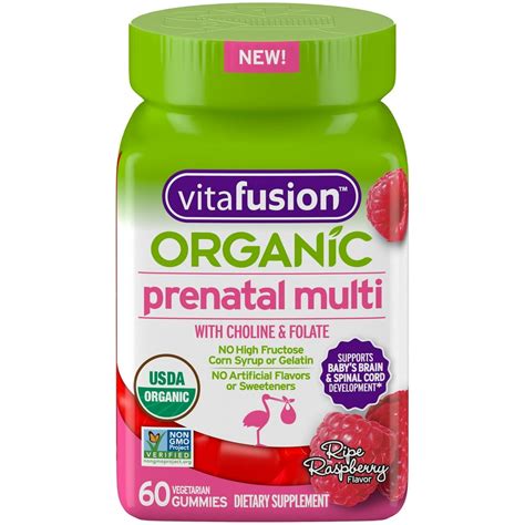 Vitafusion Organic Prenatal Multivitamin, 60ct - Walmart.com - Walmart.com