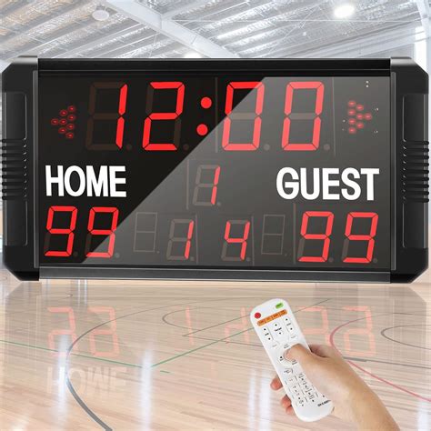 Spolehli LED Scoreboard Basketball Scoreboard 14s/24s Shot Portable ...