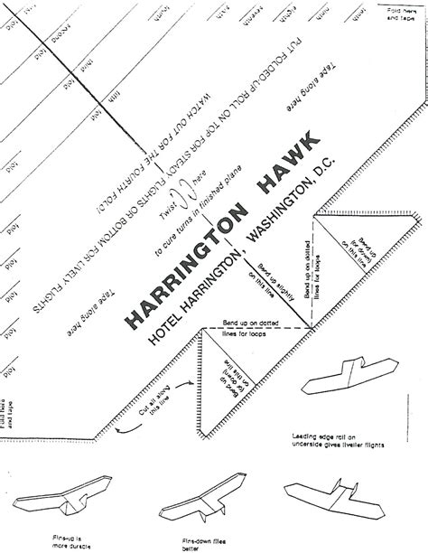 Harrington Hawk, The Online Paper Airplane Museum