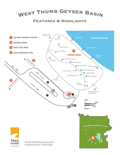 West Thumb Geyser Basin trail map | Yellowstone trip, Yellowstone vacation, Yellowstone national ...