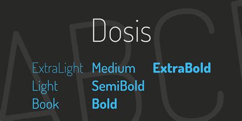 Dosis font | free download for WEB