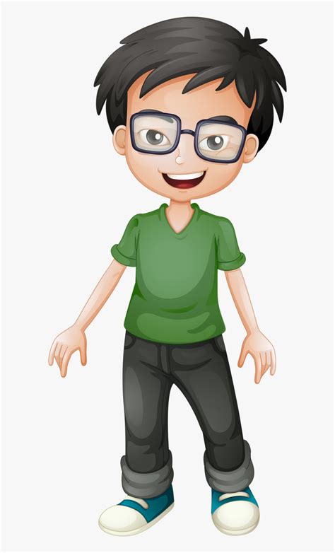 Boy With Glasses Clipart - img-Badr