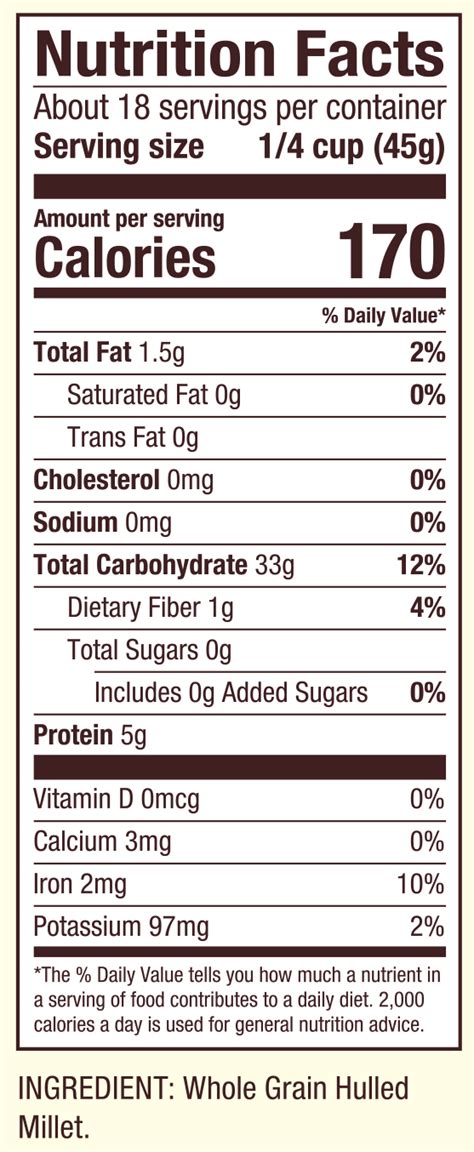 Hulled Millet - Nutrition & Health Benefits | Bob's Red Mill