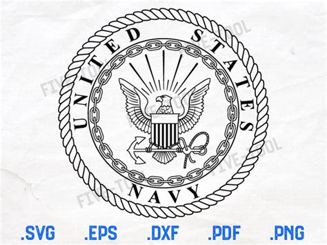 United States Navy Emblem Vector File Navy SVG file svg | Etsy