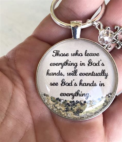 Inspirational Quote Personalized Keychain Christian Keychain | Etsy