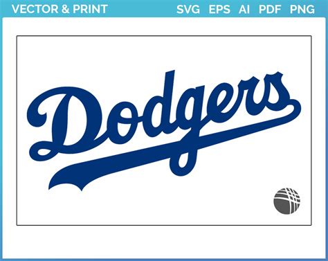 Los Angeles Dodgers - Jersey Logo (2003) - Baseball Sports Vector SVG ...