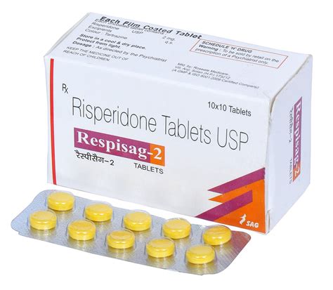 RESPISAG-2 Risperidone 2mg Tablet, 10*10 at Rs 48/strip in New Delhi ...